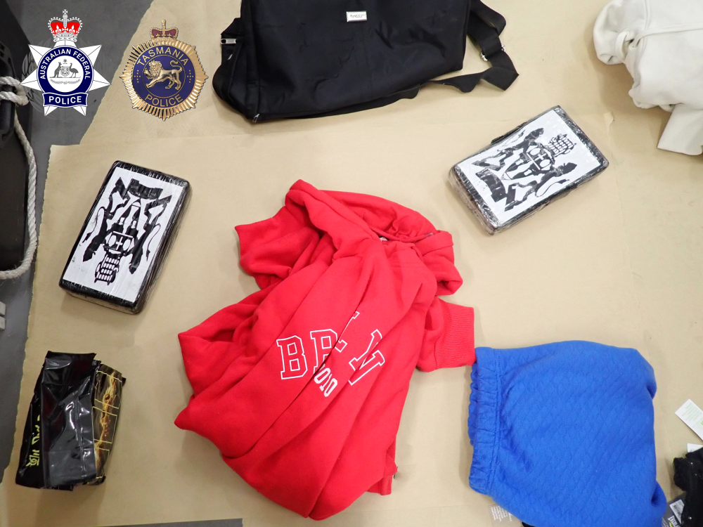Items seized in Devonport