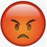 red angry face