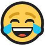 laughing face with tears in eyes