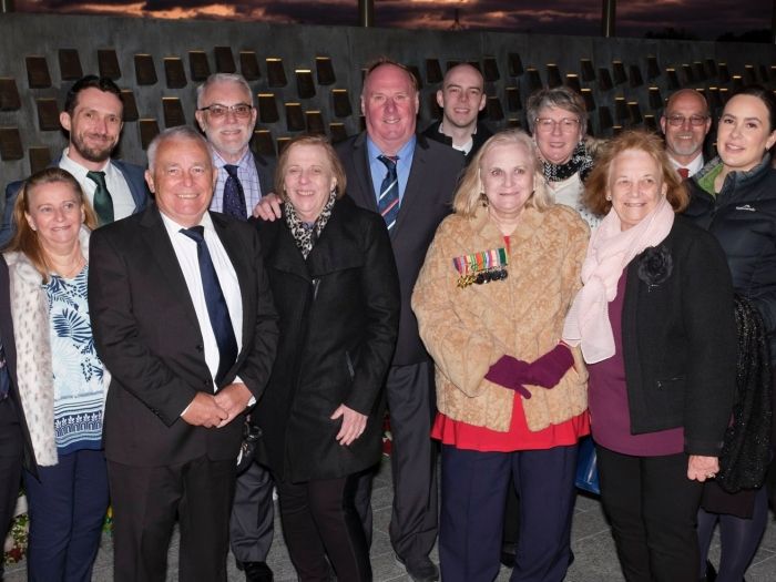 Senior Constable Travers Weavers' family