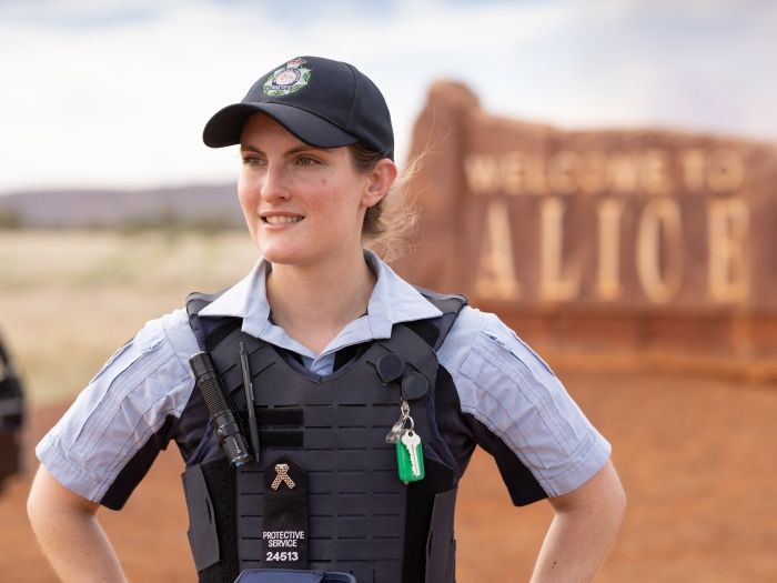 AFP Officer in Alice Springs
