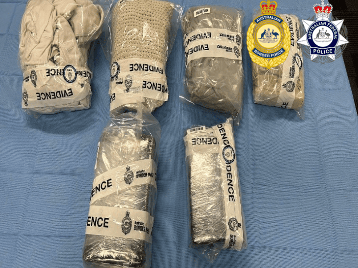 Cocaine concealed in clothing