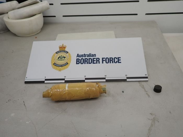 Heroin concealed in paint brush