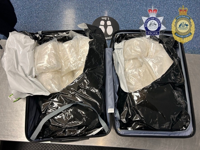 Meth found in suitcase