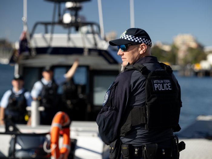 Protective Services Officers on the Sydney Harbour