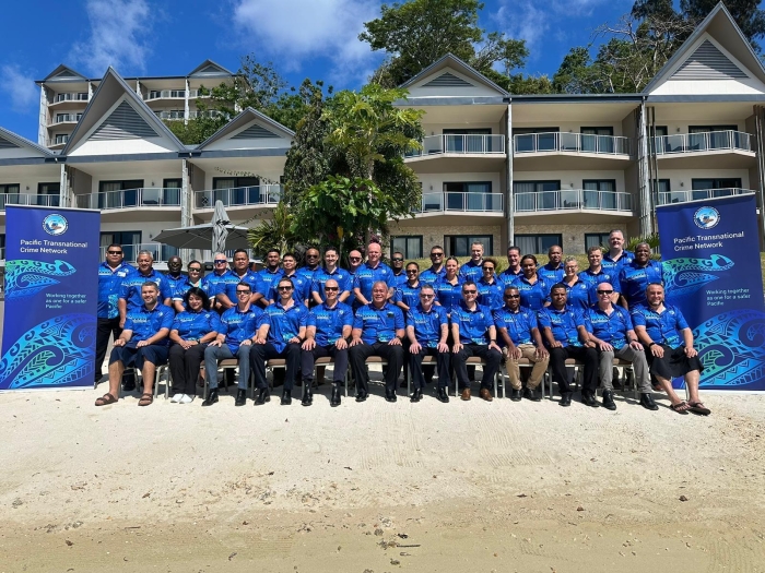 Pacific police partners at the 2024 Pacific Transnational Crime Network Capacity Development Forum