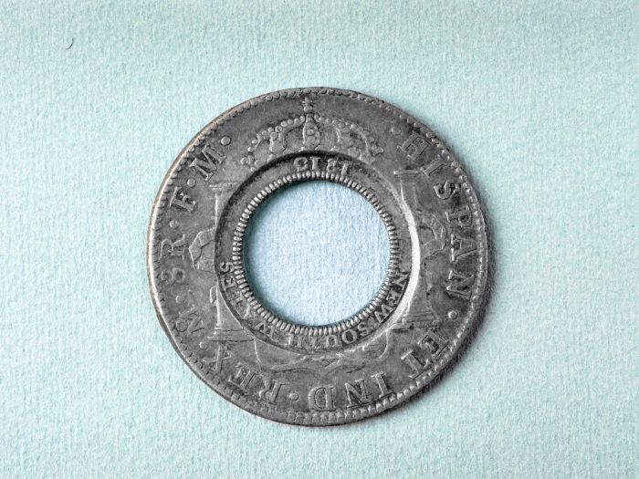 Polish Holey Dollar coin