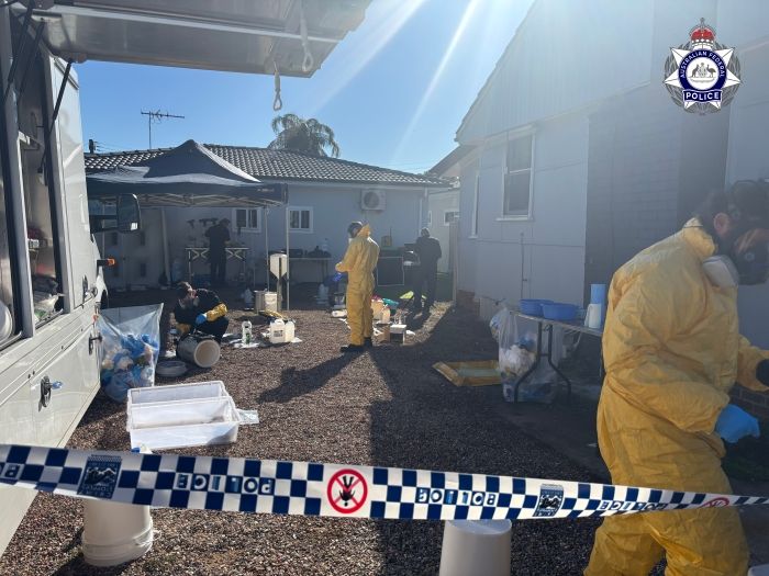 Police chem ops at a Sydney home