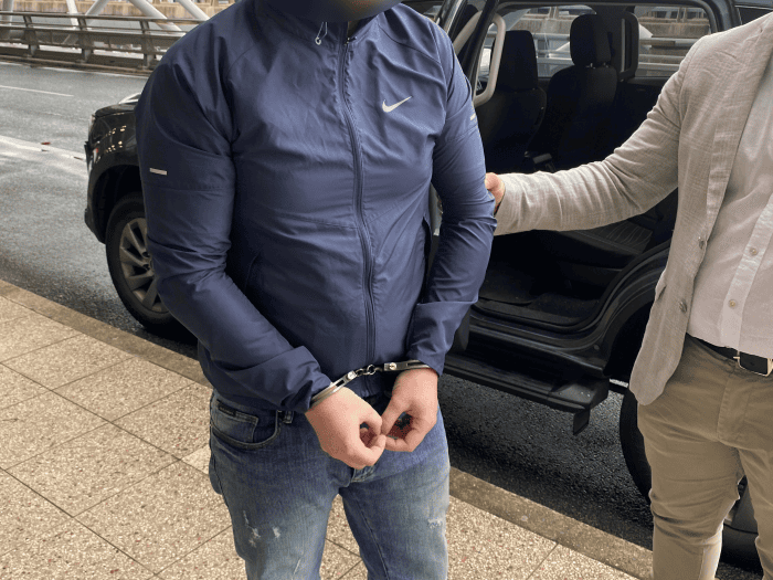 Man in police custody
