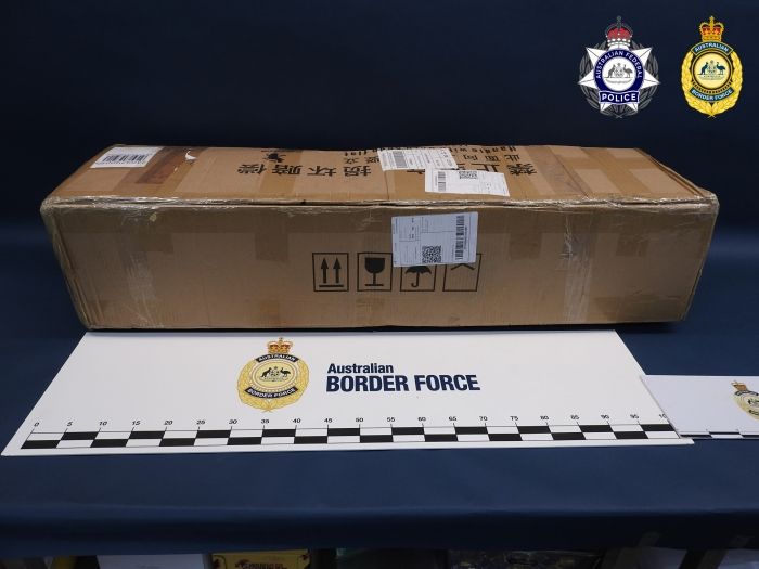 A package seized by Australian Border Force