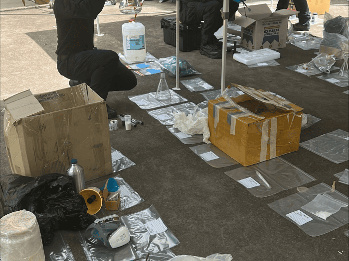 AFP officers at search warrant