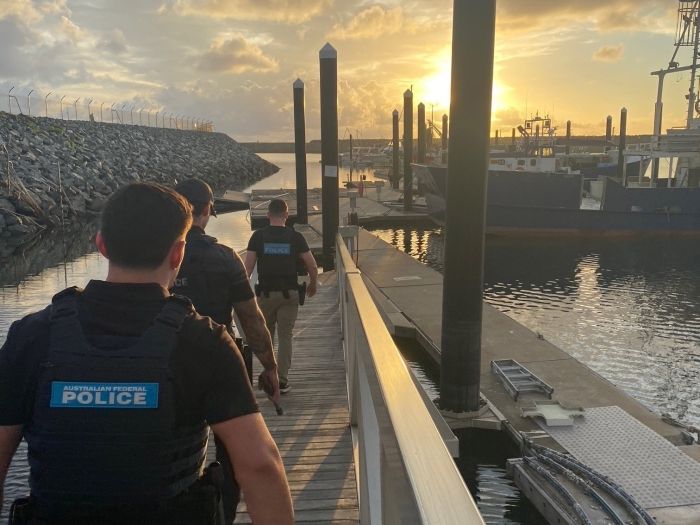 AFP officers at Mackay Marina