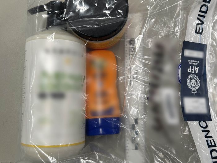 Image of bottles of personal products allegedly containing traces of ketamine