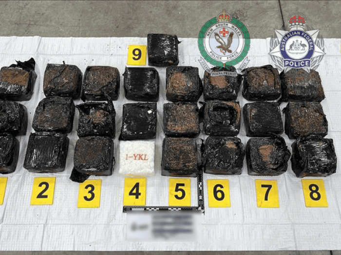 20kg of methamphetamine seized from wooden pallets