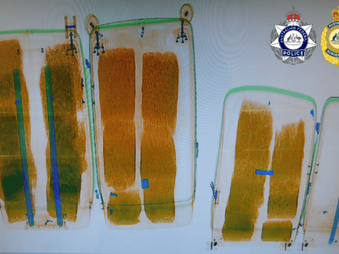 38kg of methamphetamine into Sydney hidden inside two suitcases.
