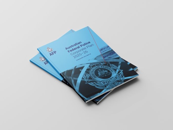 Cover of the AFP Corporate Plan 2025-26