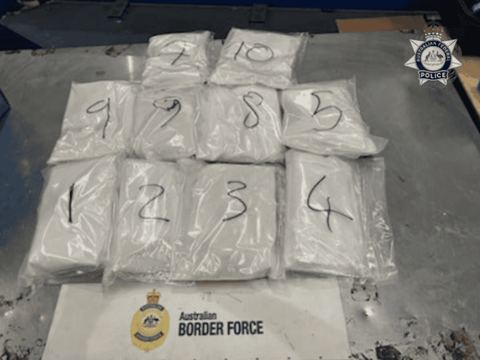 Image of seized ketamine laid out on table.