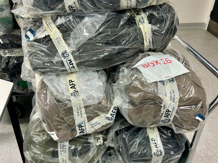 Drugs piled on trolley before being destroyed
