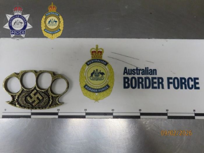 Seized Nazi-branded knuckle dusters