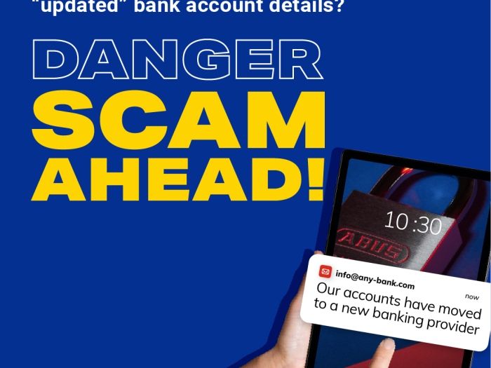 Danger scam alert image