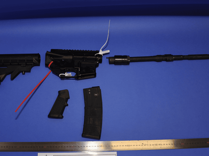 The AR-15 that was discovered by ABF officers