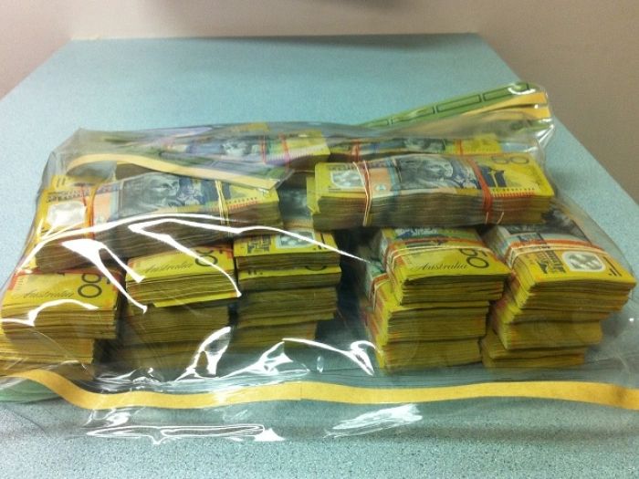 Cash stockpiles seized by the CACT from organised crime