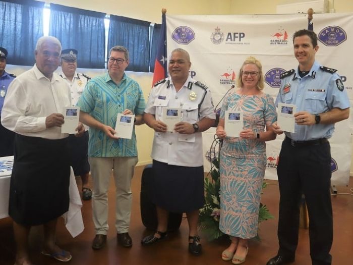 Group holding First Responders Handbook