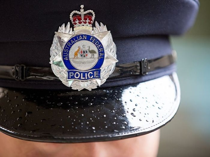 AFP badge on hat
