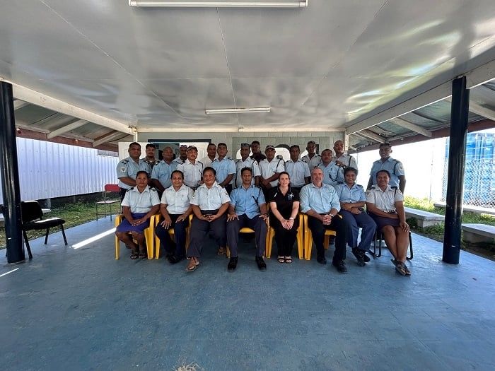 Group photo of KPS officers taking part in investigations training