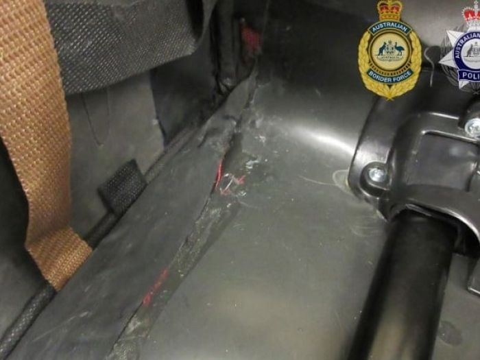 Meth hidden in suitcase