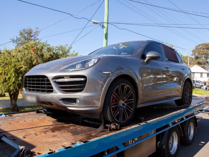A luxury vehicle forfeited by the AFP as part of Operation Apus