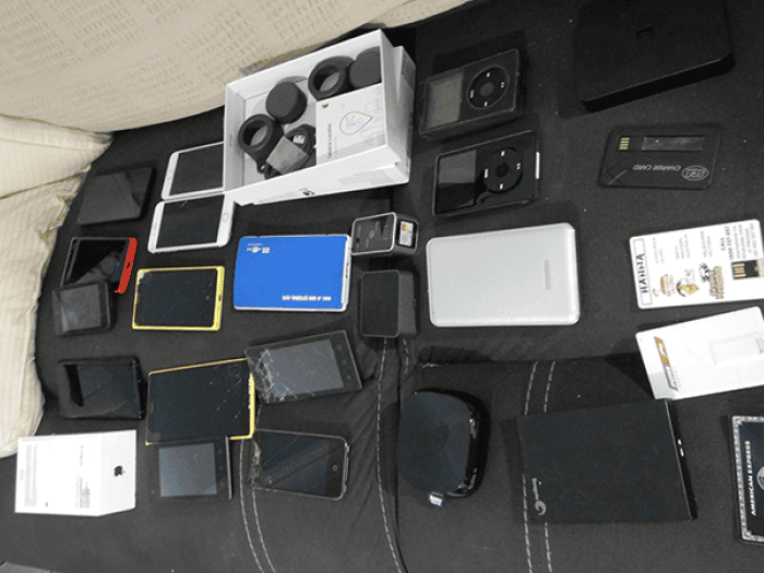 mobile devices seized at search warrant