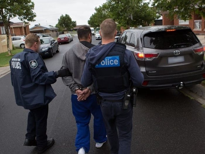 Initial arrest of offender as part of Op Barada in 2017