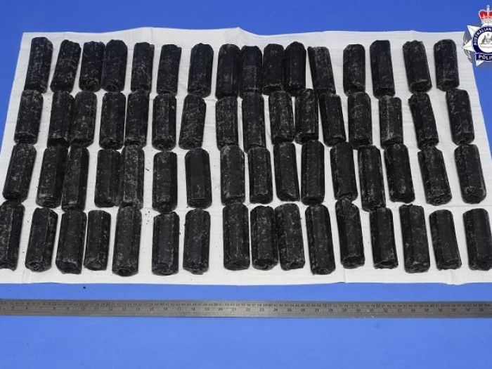 charcoal sticks with meth hidden inside