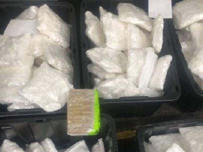 Image of seized bags of drugs
