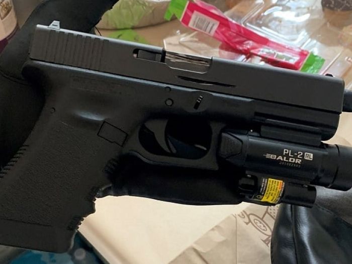Seized firearm in Sydney