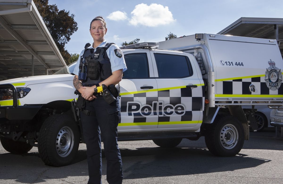 An Image of an ACT police officer