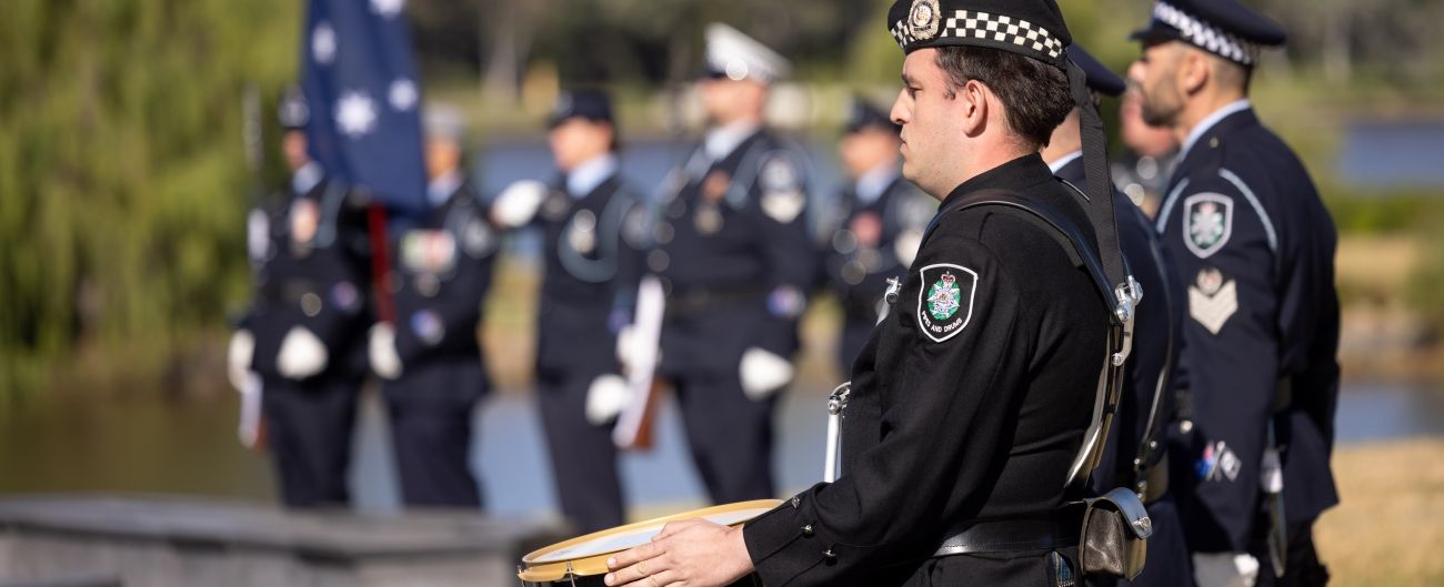 Group of AFP Ceremonial officials at National Police Remembrance Day