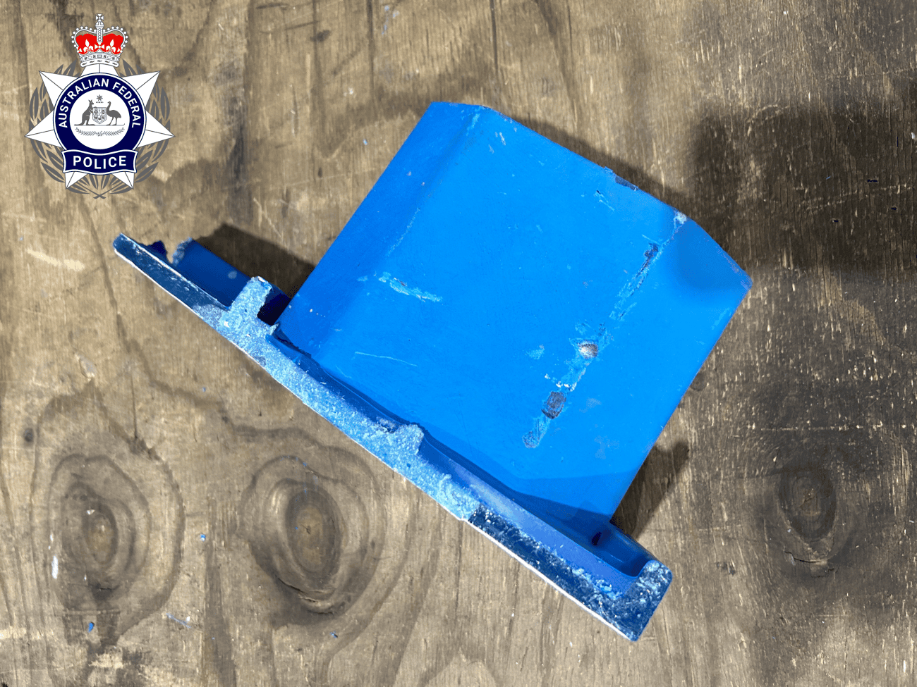 Methamphetamine impregnated within the pallet material