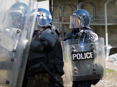 PNG police officers training with AFP officers