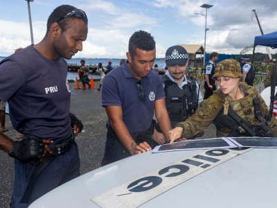 AFP, ADF and Solomons personnel