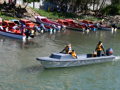 Water patrol in the Solomon Islands