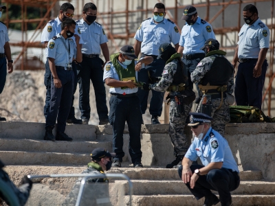 AFP and NAuru Police Force working together