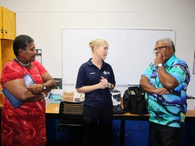 AFP working with Fiji personnel in Fiji