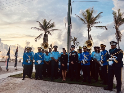 Nauru Police Force and AFP on Anzac Day 2023