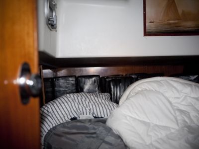 Blocks of cocaine stores onboard the yacht