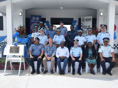 RSIPF Kookum traffic centre opening group photo