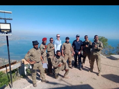 AFP and Timor-Leste officers doing navigation training 