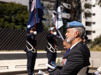 60 Years of police peacekeeping memorial service at the National Peacekeepers Memorial.