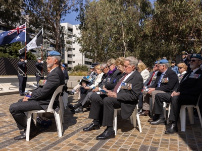 60 Years of police peacekeeping memorial service at the National Peacekeepers Memorial.